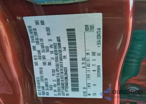 2021 Ford Ranger Xl z USA, uszkodzony, nr VIN 1FTER4EH2MLD84255